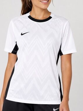 Nike Dri-FIT Women’s Soccer Training Jersey White Black Medium FD7425-100